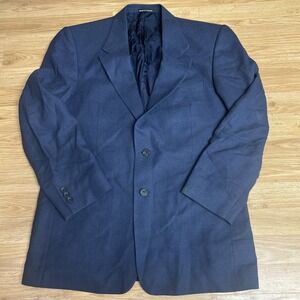 Yves Saint Laurent Suit Blue Monte Carlo V Worsted Wool Suit Jacket Men's 41 Reg